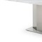 Homeroots 79" Gray White and Silver Marble and Stainless Steel Pedestal Base Dining Table 555154 - alternate 2