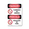 Signmission OSHA Danger Sign, Flammable No Smoking Bilingual, 24in X 18in Decal, OS-DS-D-1824-VI-1824 OS-DS-D-1824-VI-1824 - alternate 1