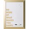 Mastervision Magnetic Dry-Erase, "Do More" Quote, Gold Metallic Frame, 18" X 24" MM04445612 - alternate 1