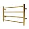 Kingston Brass 24" x 16" Stainless Steel Wall Mount 4-Tier Towel Rack, Brushed Brass DTM24164BB - alternate 1