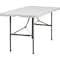 Flash Furniture Rectangle Wh 30X60 Plastic Bi-Fold Table, 30" W, 60" L, 29" H, Plastic Top, White DAD-YCZ-152Z-GG - alternate 1