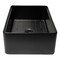 Alfi Brand Black Matte Workstation 30''X20'' Single Bowl Step Rim Fireclay Farm Sink W/ Accessories ABFS3020-BM - alternate 2