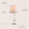 Jonathan Y Chloe 26" Crystal LED Table Lamp, Clear JYL2038A - alternate 2
