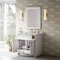 James Martin Vanities Bellshire 36" Single Vanity, Bright White w/ 3 CM Ethereal Noctis Silestone Top 660-V36-BW-3ENC - alternate 2
