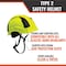 Malta Dynamics Safety Helmet, Acrylonitrile Butadiene Styrene (ABS), Ratchet, Yellow HTY2000 - alternate 2