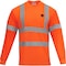 Ironwear Class 3 Hi Vis Reflective Flame Retardant Long Sleeve Safety Shirt with Chest Pocket, Orange, 6XL 1204FR-O-TP-6XL - alternate 1
