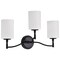 Nuvo Liam, 3 Light Vanity, Matte Black, White Opal Glass 60/8213 - alternate 2