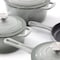 Megachef 7 Piece Enameled Cast Iron Cookware Set in Gray 750124530M - alternate 2