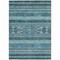 Homeroots 10' X 14' Teal Blue Ivory And Gray Southwestern Washable Indoor Outdoor Area Rug 582865 - alternate 2