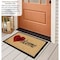 Gardenised Heavy Duty Coco Coir Doormat with Non Slip PVC Baking Embossed Design, Hearty Welcome QI004884 - alternate 2