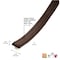 M-D Building Products 1/8 in. x 3/8 in. x 17 ft. Brown Premium Rubber Window Seal for Ex-Small Gaps 02592 - alternate 2