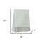 Homeroots 50" X 67" Cream And Light Gray Cotton Blend Woven Plaid Throw Blanket with Fringe 632903 - alternate 2