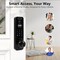 Wrightmaster 6-in-1 Aluminum Smart Pad Lock with Camera & Doorbell, Facial Recognition, App, Fingerprint, IC Card ZR-D4 - alternate 2