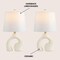 Jonathan Y Tula 19" Scandinavian Minimalist Ceramic Arch LED Table Lamp, Cream, 2PK JYL5504A-SET2 - alternate 2