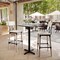 Flash Furniture 30"x24" Tabletop, Seamless Surface Technology, Gray Faux Concrete with 22x22 Black Bar Height X-Base ST-REC2430-CMGY-T2222B-GG - alternate 2