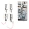 Safetywhips Warning Whip Heavy Duty Whip with Flag, White Whip, Orange Flag, White Reflective X, 96 Length SW08QD2-XW - alternate 2