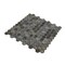 Apollo Tile Gray 10.8 in x 11.5 in Glass Glossy, Matte Floor and Wall Mosaic Tile 8.63 sqft/case, 10PK APLAHX8802A - alternate 2