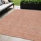 Homeroots 5' X 8' Copper And Ivory Geometric Washable Indoor Outdoor Area Rug 602354 - alternate 1