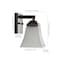 Jonathan Y Staunton 5" 1-Light Farmhouse Cottage Metal LED Vanity Light w/Frosted Glass Shade, Oil Rubbed Bronze JYL7522A - alternate 2