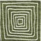 Homeroots 8' X 10' Olive Green And Ivory Geometric Washable Indoor Outdoor Area Rug 600765 - alternate 2