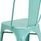 Flash Furniture Mint Green Metal Indoor-Outdoor Stackable Chair, PK4 4-ET-3534-MINT-GG - alternate 2