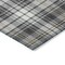 Homeroots 3' X 5' Charcoal Ivory And Gold Plaid Washable Indoor Outdoor Area Rug 597099 - alternate 2