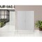Vdomdoors Front Exterior Prehung Metal-Plastic Double Doors / MANUX 8111 White Silk / Office Commercial and R MANUX8111DEXD-WS-RH-W72xH80 - alternate 2