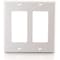 C2G DUAL GANG DECORA WALLPLATE WHT - ADDS STYLE AND FUNCTION TO ANY WIRING SYSTEM, A 3728 - alternate 1