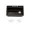 Kohler Riverby 33 3-Hole top-mount single-bowl kitchen sink in Black Black 5871-3A1-7 - alternate 2
