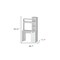 Homeroots 39" White Computer Desk With Hutch 530193 - alternate 2