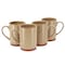 Gibson Home Terra Bella 4 Piece 18.5 Ounce Terracotta Mug Set in Sandstone 142963.01 - alternate 1