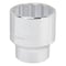Vulcan Drive Socket, 48 mm Socket, 3/4 in Drive, 12-Point, Chrome Vanadium Steel, Chrome MT-SM6048 - alternate 1
