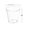 Smarty Had A Party 1 oz. Clear Plastic Shot Glasses (2500 Glasses), 2500PK 6950-CASE - alternate 2