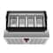 Koolmore 32 in. 4-Pan Countertop Ice Cream Display Freezer with Curved Glass Top in Stainless-Steel KM-CGDR-4P - alternate 2