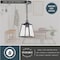Vaxcel Grant 7-in Black Indoor Outdoor Farmhouse Mini Pendant Lantern, 1-Light Hanging Ceiling Light with Clear Glass Panels P0346 - alternate 2