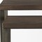 Homeroots Set of Two Brown Solid Wood and Metal Square Cross Legs Nested Tables, 2PK 393190 - alternate 2