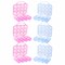 Basicwise Clear Plastic Egg Carton, 12 Egg Holder Carrying Case with Handle, Set of 6 QI003329.6 - alternate 1