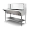 Koolmore Four Pan Open Well Electric Steam Table with Undershelf and Sneeze-Guard, . KM-OWS-4SG - alternate 2