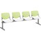 Kfi Kool Beam Seat Beam Seating, 95 in W 22" L 31" H, Polypropylene Seat 2300BEAM4-BP14-SP08 - alternate 1