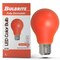Bulbrite 25W Equivalent Ceramic Red Color A19 Weatherproof Outdoor E26 Medium Base FloodLED Light Bulb, 10PK 862312 - alternate 2