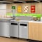 Koolmore 36 in. Commercial 2 Door Refrigerated Sandwich Prep Table 10 Pan Capacity and 11  Cu. Ft. of Storage KM-PTR36-2D - alternate 2