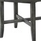 Homeroots 47" Gray Wood Cross Leg Base Round Top Dining Table 631271 - alternate 2