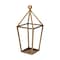 Homeroots 24" Gold Geometric Metal Tabletop Lantern Candle Holder 634819 - alternate 2