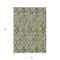 Homeroots 3' X 5' Artichoke Green And Gray Damask Washable Indoor Outdoor Area Rug 588130 - alternate 2