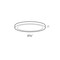 Dals Lighting Delta 14'' Round Indoor/Outdoor LED Flush Mount, White CFLEDR14-CC-WH - alternate 2