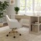 Martha Stewart Rayna Upholstered Office Chair in Off White/Polished Brass CH-220921-6-CR-GLD-MS - alternate 2