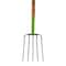 Ames 5-Tine Manure Fork, Forged Steel, Hardwood Handle, Cushion Grip 2826800 - alternate 2