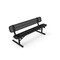 Mytcoat 6ft Outdoor Bench with Back, Portable, Black, Punched Steel, Textured Coating 804204 - alternate 1