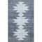 Jonathan Y Peyton Minimalist Geometric Totem Non-Slip Machine-Washable Blue Gray/Cream 4 ft. x 6 ft. Area Rug WSH510J-4 - alternate 1
