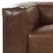 Homeroots 98" Brown Top Grain Leather Sofa With Black Legs 490999 - alternate 2